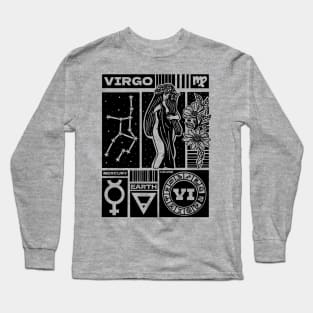 Virgo Zodiac Astrology Sign Long Sleeve T-Shirt